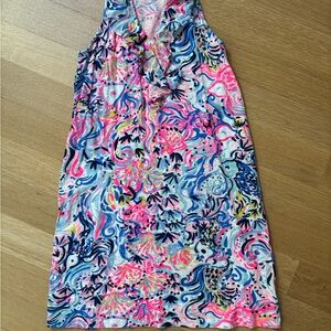 Lilly Pulitzer Vibrant Blue and Pink Top